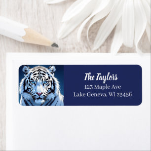 Blue eyed White Tiger Personalised