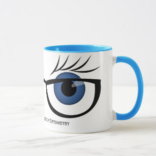 Blue Eyes and Glasses Mug
