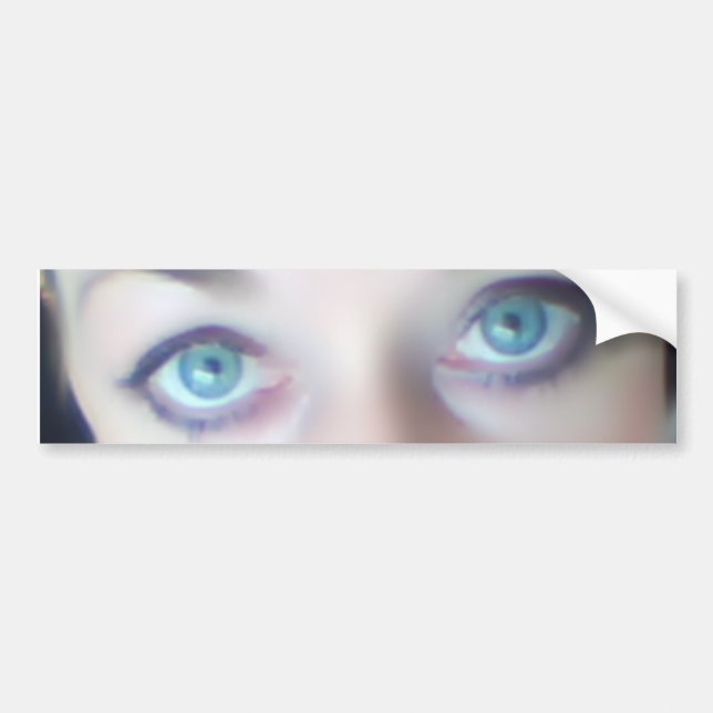 blue eyes bumper sticker (Front)