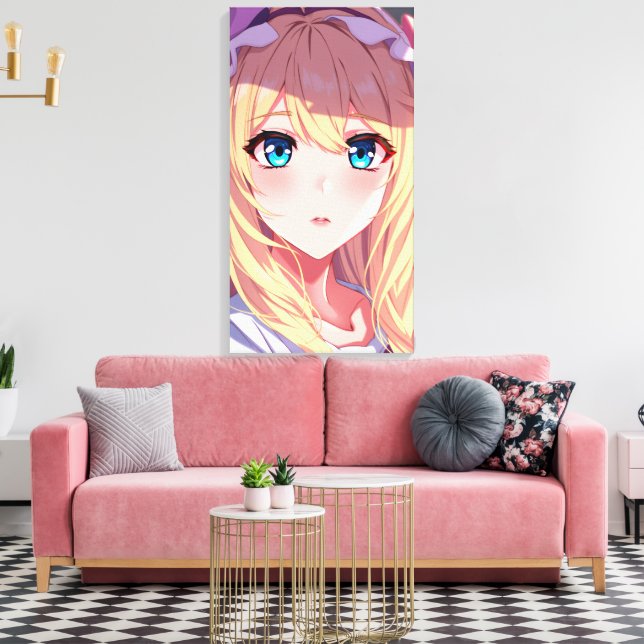 Blue Eyes  Canvas Print (Insitu(LivingRoom))