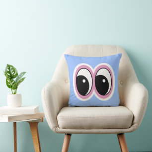 Blue Eyes Design 16x16 Cushion