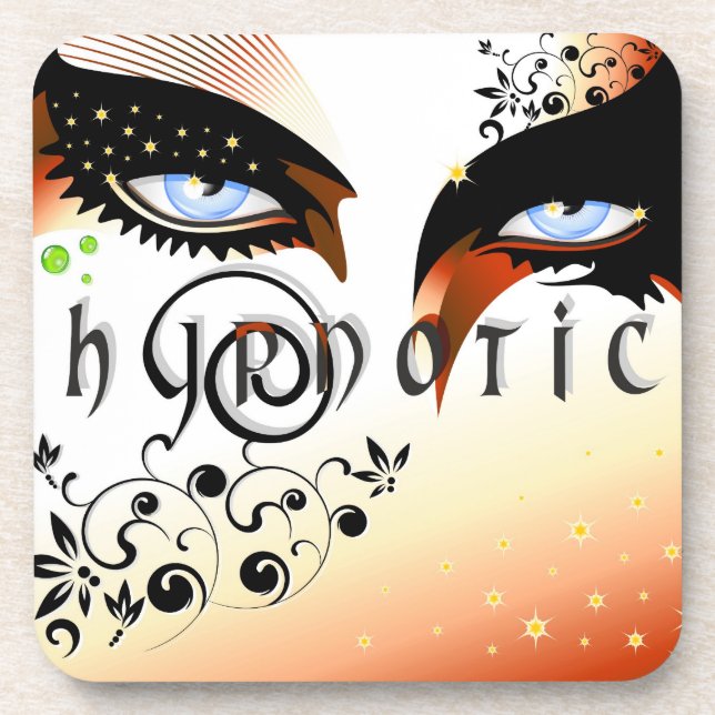 Blue Eyes Fashion Make Up Coaster (Front)