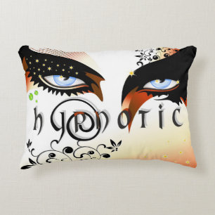Blue Eyes Fashion Make Up Decorative Cushion