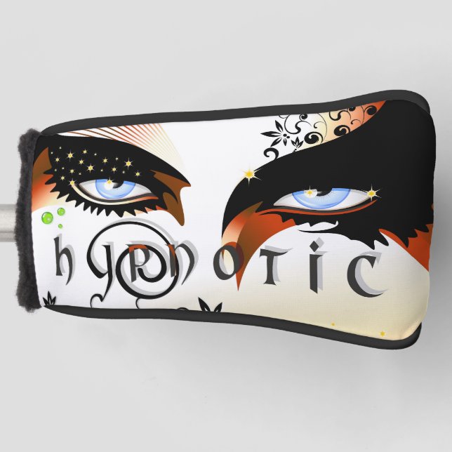 Blue Eyes Fashion Make Up Golf Head Cover (Front)