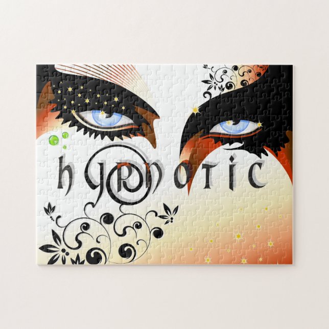 Blue Eyes Fashion Make Up Jigsaw Puzzle (Horizontal)