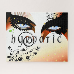 Blue Eyes Fashion Make Up Jigsaw Puzzle