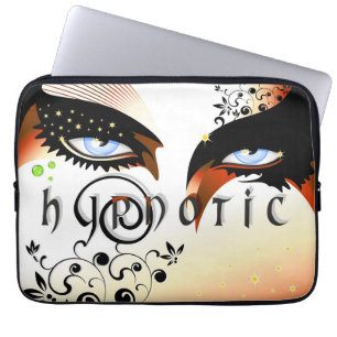 Blue Eyes Fashion Make Up Laptop Sleeve