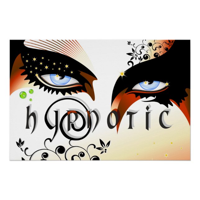 Blue Eyes Fashion Make Up Poster (Front)