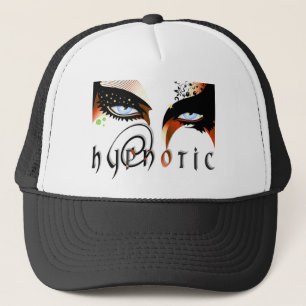 Blue Eyes Fashion Make Up Trucker Hat