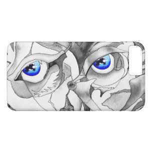 Blue eyes graffiti art iPhone 8 plus/7 plus case