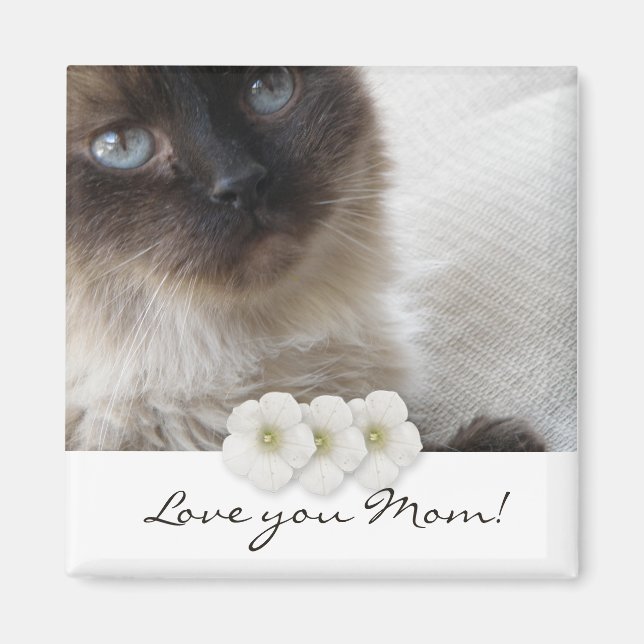 Blue Eye's Kitty, Love you Mum! Magnet (Front)