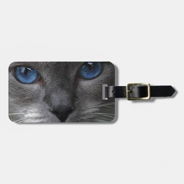 Blue Eyes Luggage Tag (Front Horizontal)