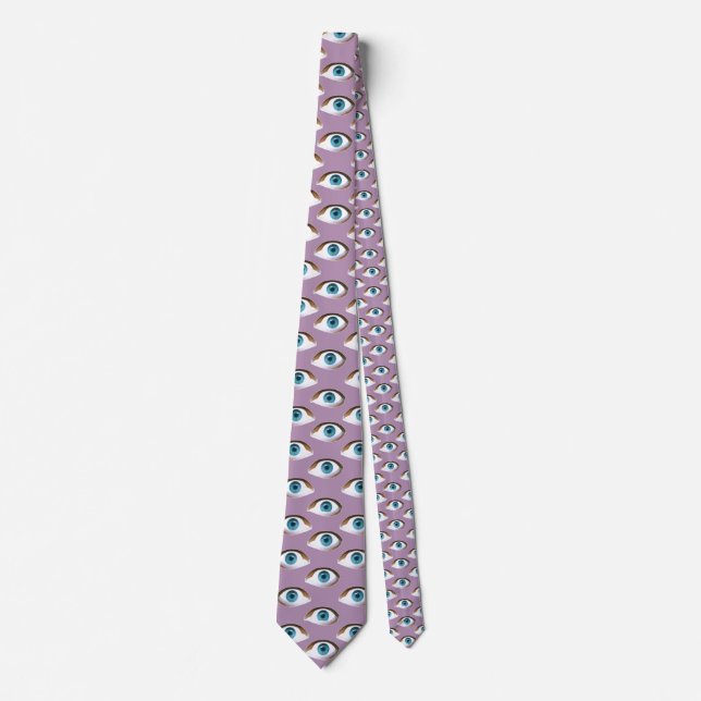 blue eyes mens neck tie (Front)