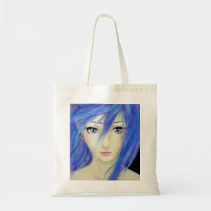 Blue Eyes Message Tote Bag