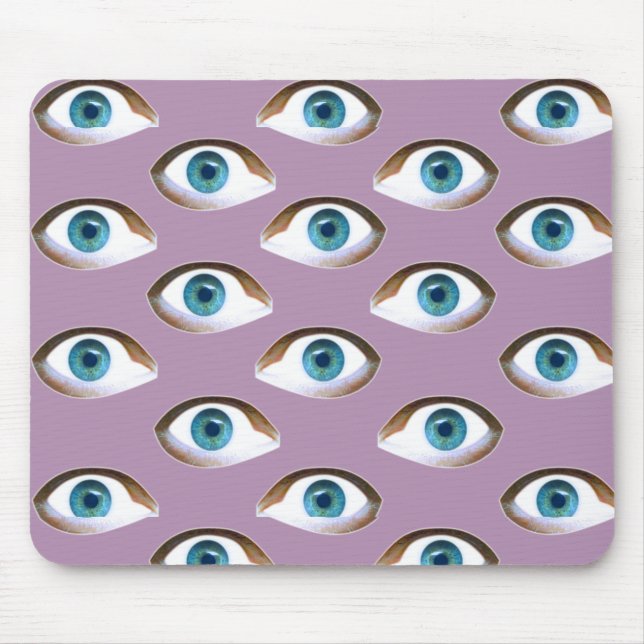 blue eyes mouse mat (Front)