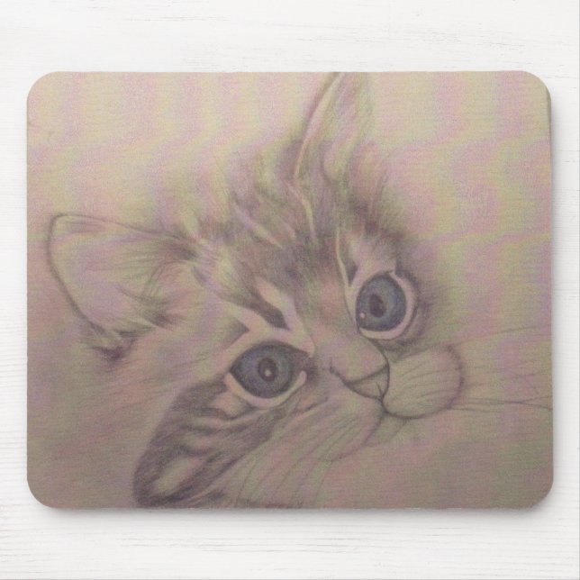 Blue Eyes Mouse Mat (Front)