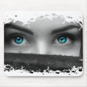 Blue eyes mouse mat