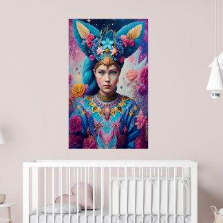 Blue eyes princess poster