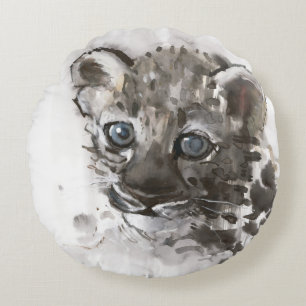 Blue Eyes Round Cushion