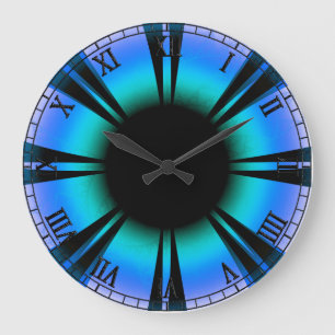 Blue eyes will save and help large clock