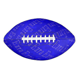 Blue Ezra Name Logos American Football