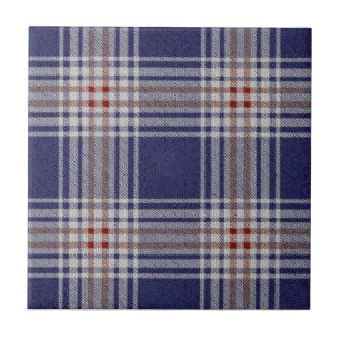 Blue Fabric Pattern Style Ceramic Tile