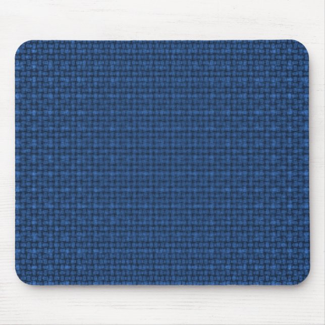 Blue Fabric Texture Mouse Mat (Front)