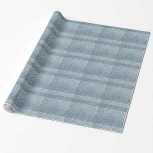 Blue fabric wrapping paper