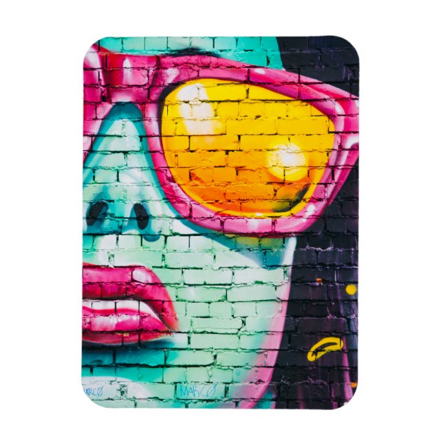 blue faced full hearted magnet (Vertical)