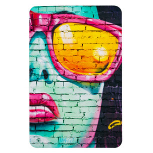 blue faced full hearted magnet