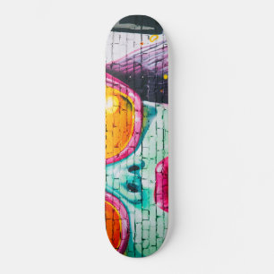 blue faced full hearted skateboard