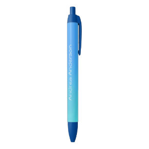 Blue Fade Personalised Ink Pen