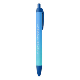 Blue Fade Personalised Ink Pen