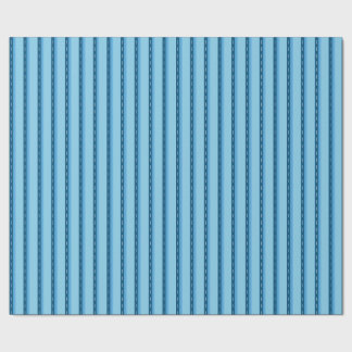 blue faded stripes with dots wrapping paper