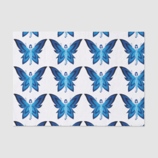 Blue Faery 10lb tissue paper, white Paper