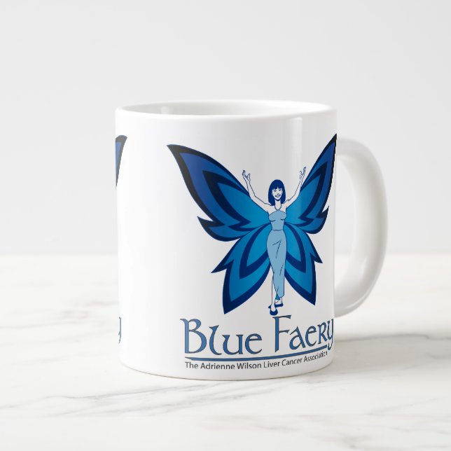 Blue Faery 20-ounce jumbo mug (Front Right)