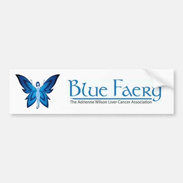 Blue Faery bumper sticker (Front)