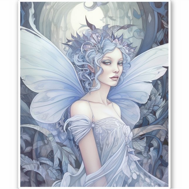 Blue Fairy Fantasy Art (Front)