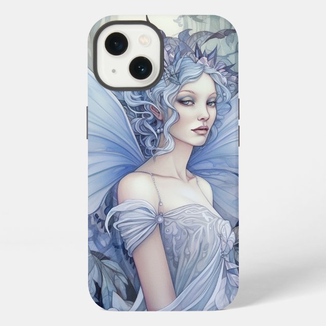 Blue Fairy Fantasy Art iPhone Case (Back)