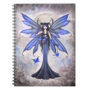 Blue Fairy Fantasy Art Notebook