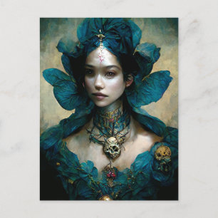 Blue Fairy Fantasy Art Postcard