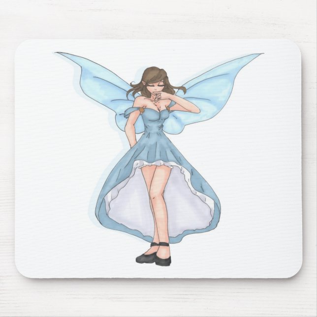 Blue Fairy Mouse Mat (Front)