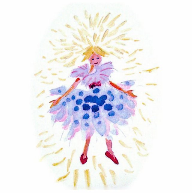 Blue Fairy Photo Sculpture Decoration (Front)