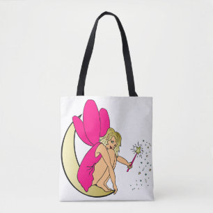 blue fairy tote bag