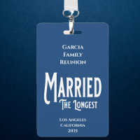 Blue Family Reunion Award Married The Longest