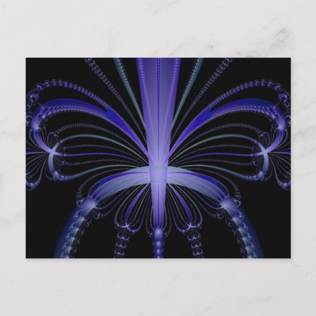 Blue Fan Postcard (Front)
