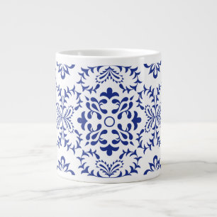Blue Fanfare Large Coffee Mug