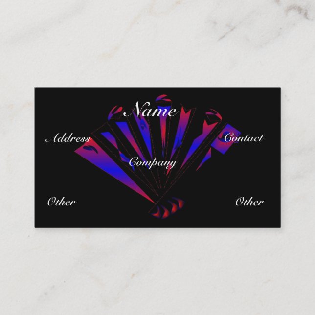 Blue Fantasia Business Card (Front)