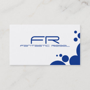 Blue Fantastic Rebel Business Cards