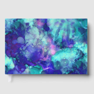 blue fantasy watercolors : guest book